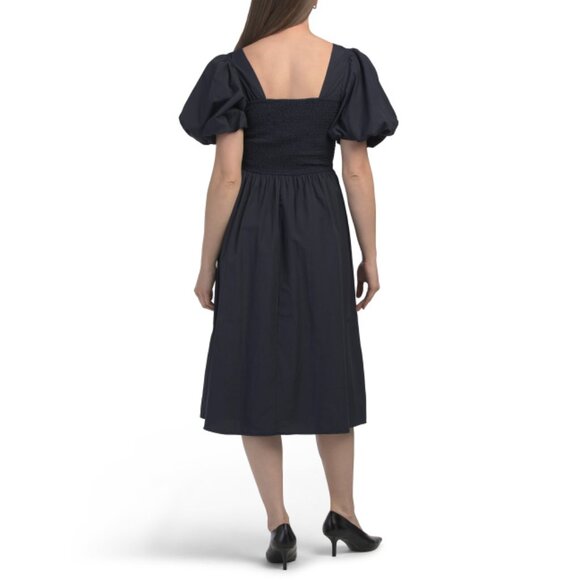 US TOGETHER Navy Puff Sleeve Maxi Dress - Picture 2 of 2